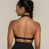 Sculpt Halter Bra - Carbon