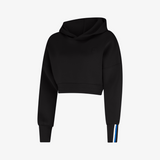 Modal Cropped Hoodie - Carbon