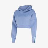 Modal Cropped Hoodie - Cerulean