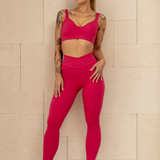 Wrap Pocket Legging - Plastic Pink